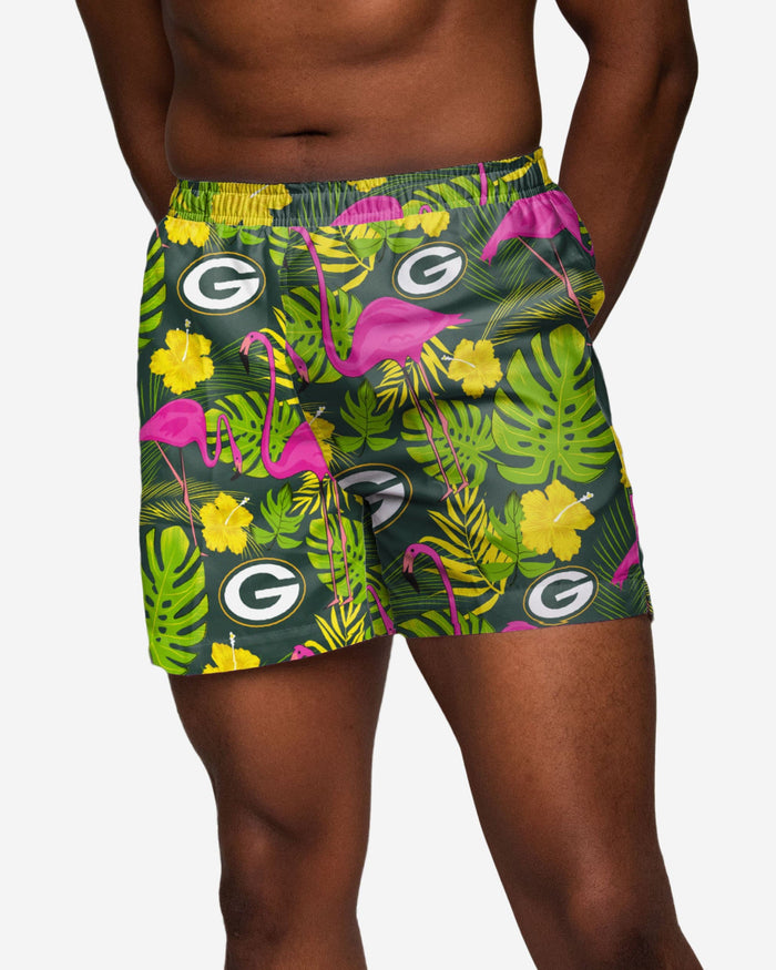 Green Bay Packers Highlights Swimming Trunks FOCO S - FOCO.com