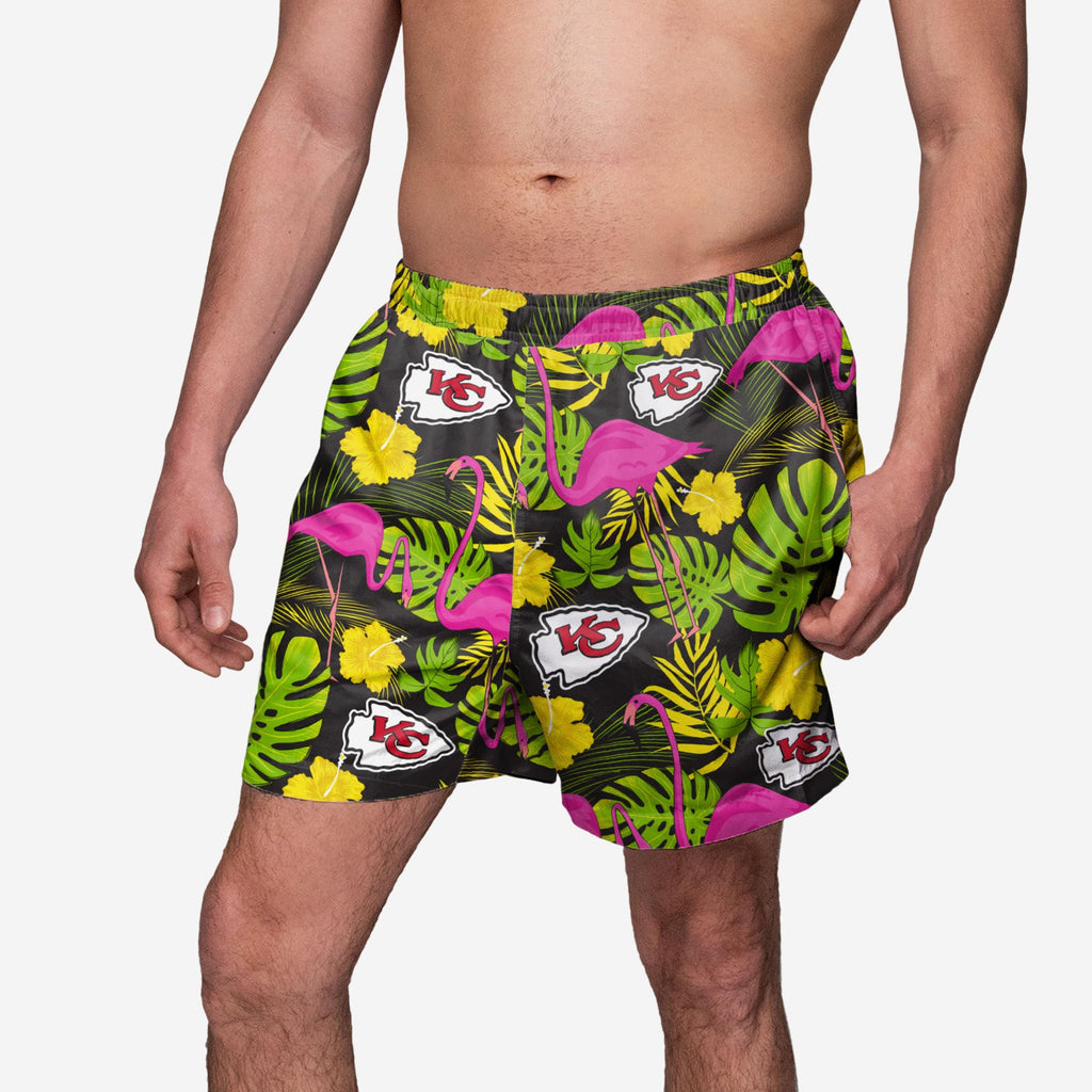 Kansas City Chiefs Highlights Swimming Trunks FOCO S - FOCO.com