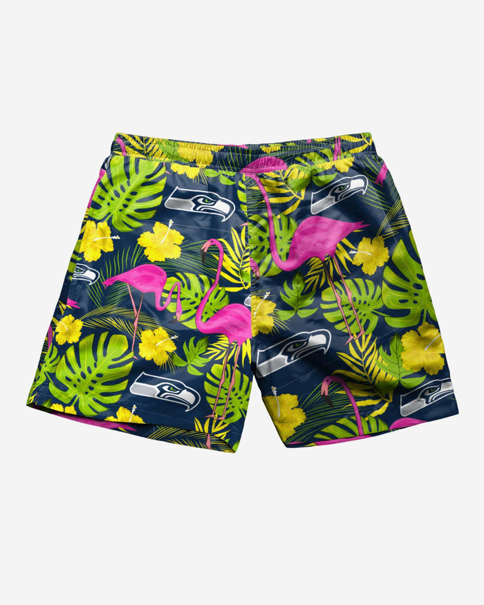 Seattle Seahawks Highlights Swimming Trunks FOCO - FOCO.com