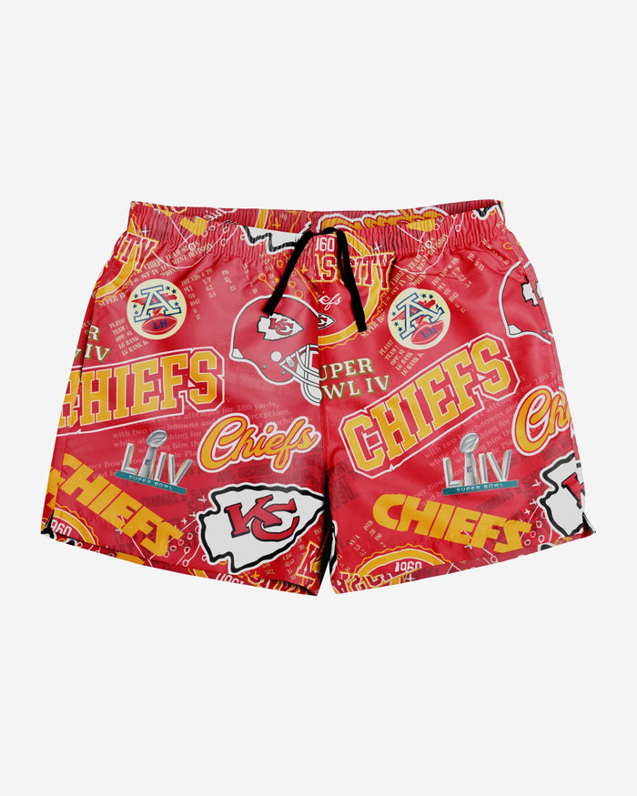 Kansas City Chiefs Logo Rush Swimming Trunks FOCO - FOCO.com