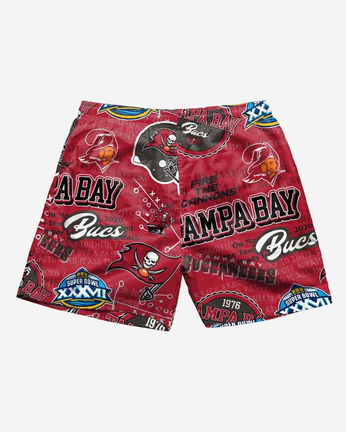 Tampa Bay Buccaneers Logo Rush Swimming Trunks FOCO - FOCO.com