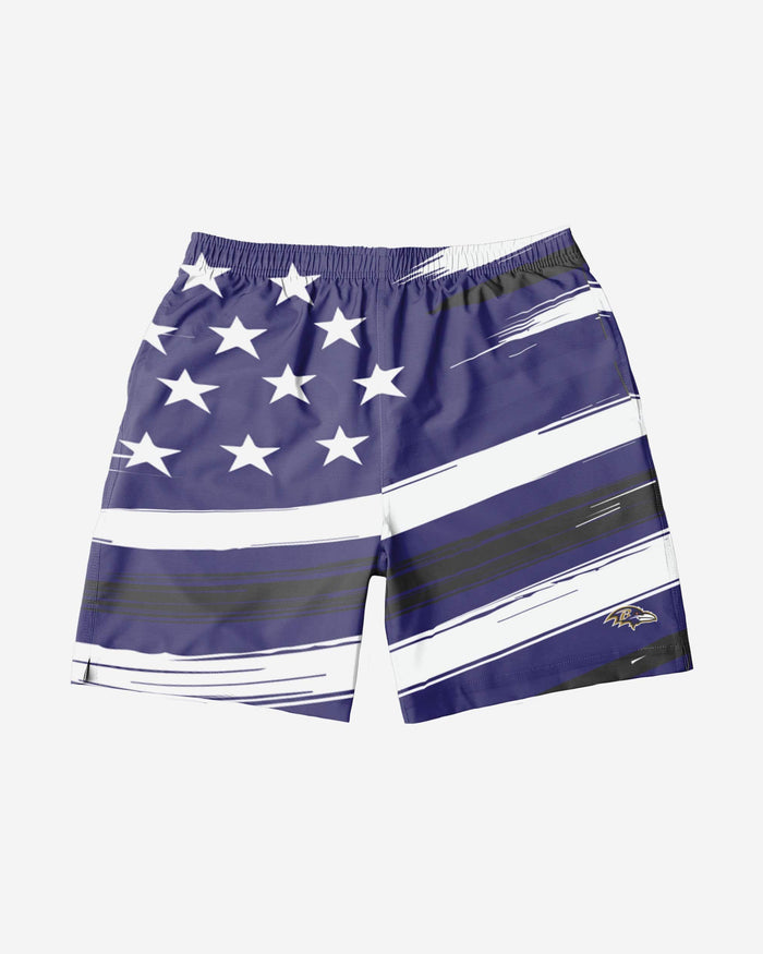 Baltimore Ravens Americana Swimming Trunks FOCO - FOCO.com