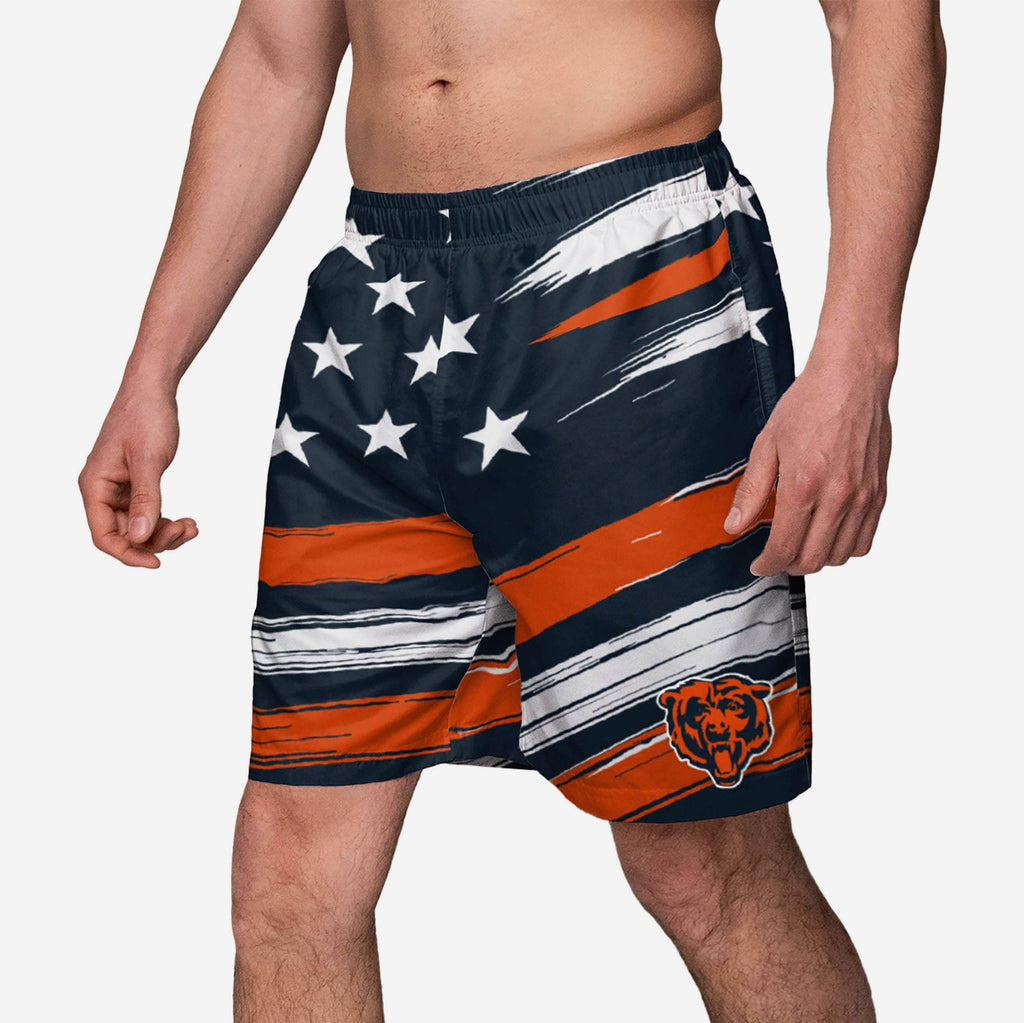 Chicago Bears Americana Swimming Trunks FOCO S - FOCO.com