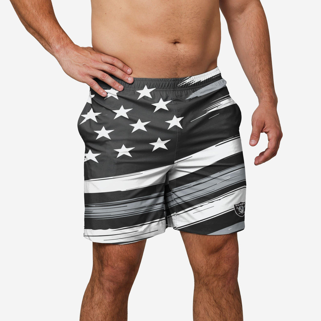 Las Vegas Raiders Americana Swimming Trunks FOCO S - FOCO.com