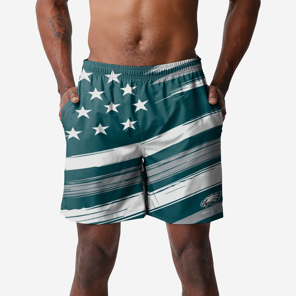 Philadelphia Eagles Americana Swimming Trunks FOCO S - FOCO.com