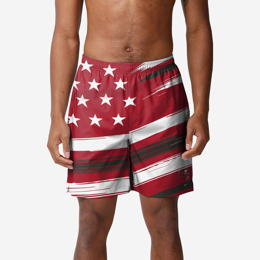 Tampa Bay Buccaneers Americana Swimming Trunks FOCO S - FOCO.com