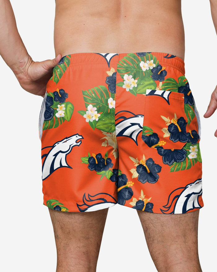 Denver Broncos Floral Swimming Trunks FOCO - FOCO.com