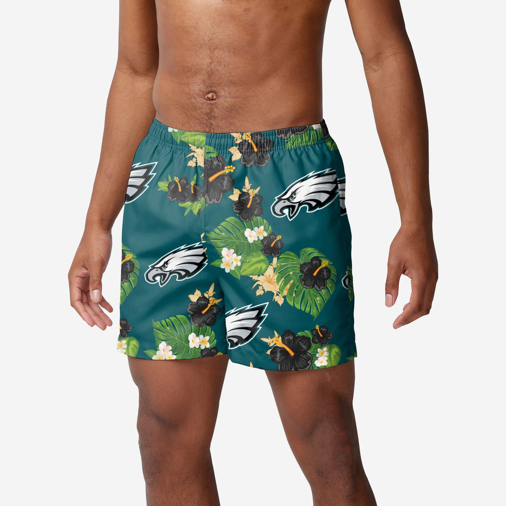 Philadelphia Eagles Floral Swimming Trunks FOCO S - FOCO.com