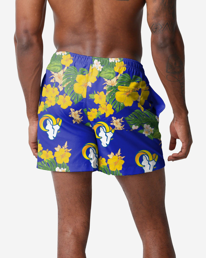 Los Angeles Rams Floral Swimming Trunks FOCO - FOCO.com