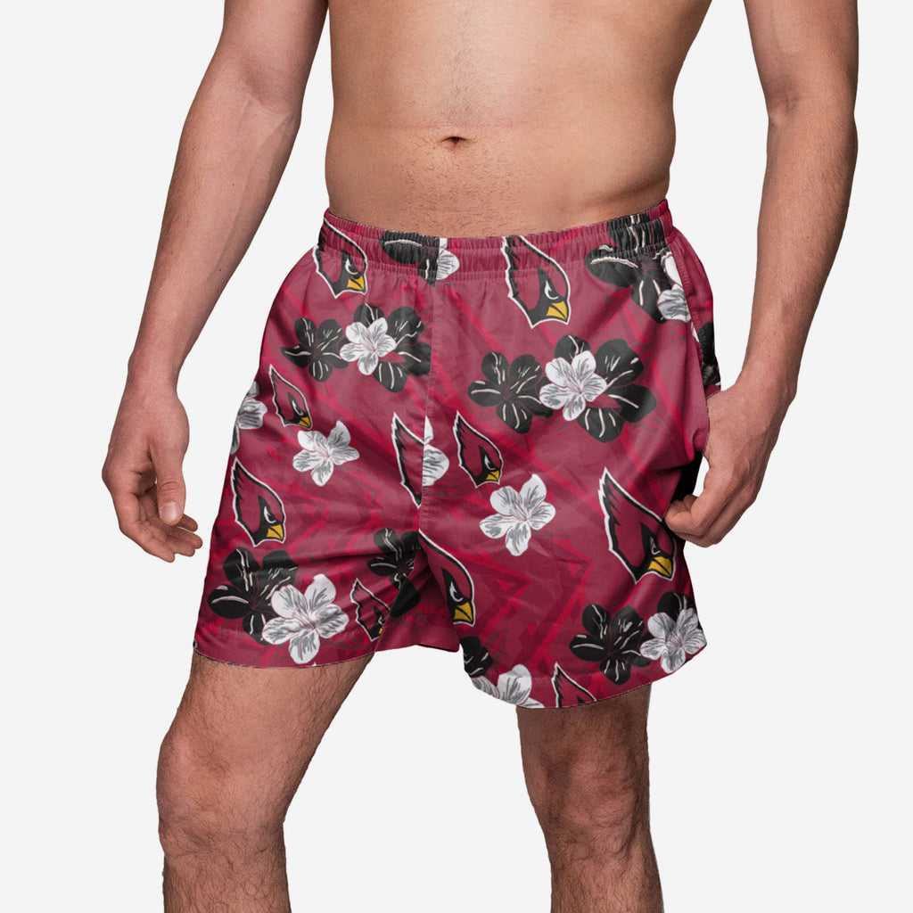 Arizona Cardinals Hibiscus Swimming Trunks FOCO S - FOCO.com