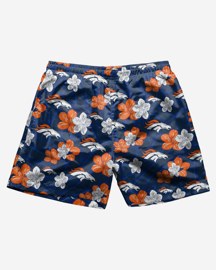 Denver Broncos Hibiscus Swimming Trunks FOCO - FOCO.com