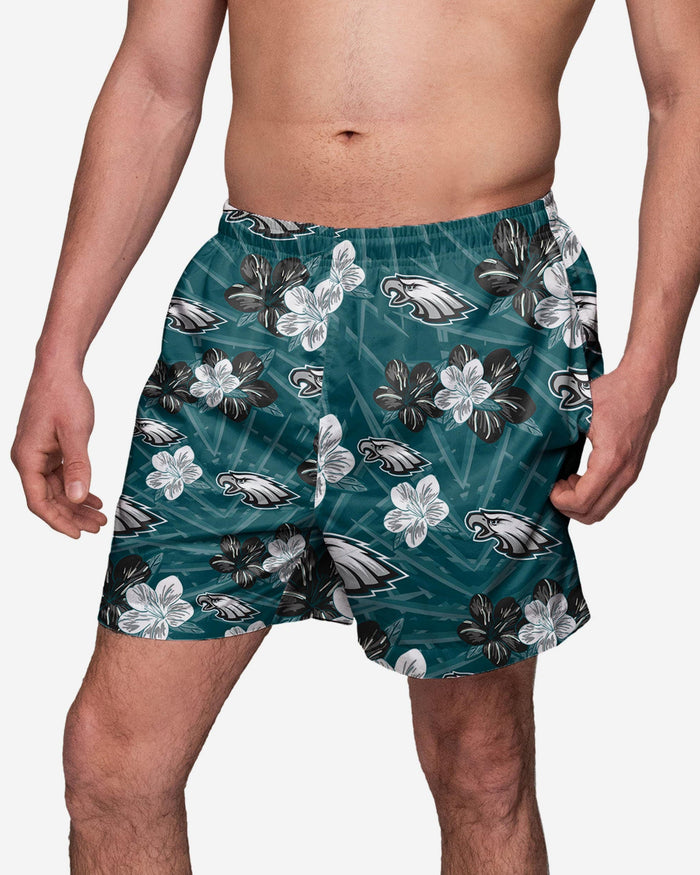 Philadelphia Eagles Hibiscus Swimming Trunks FOCO S - FOCO.com