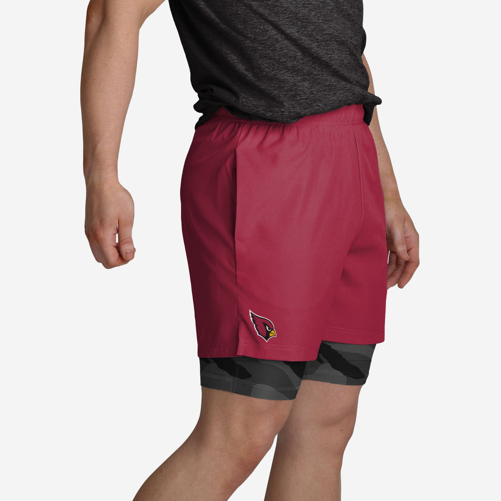 Arizona Cardinals Team Color Camo Liner Shorts FOCO S - FOCO.com