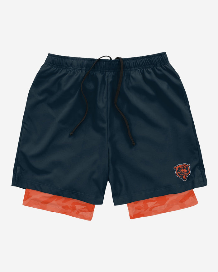 Chicago Bears Team Color Camo Liner Shorts FOCO - FOCO.com