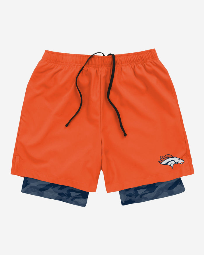 Denver Broncos Team Color Camo Liner Shorts FOCO - FOCO.com