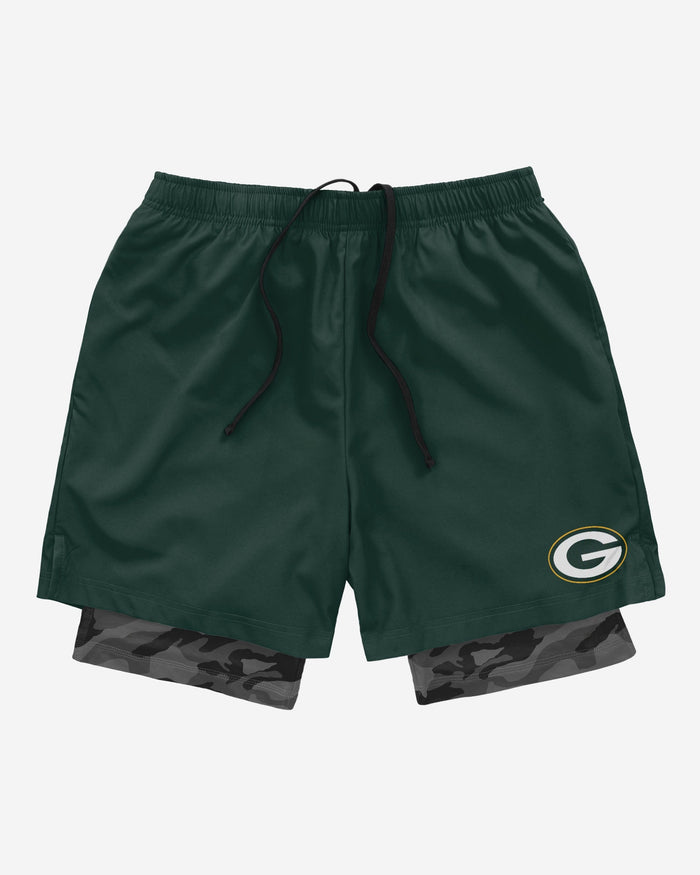 Green Bay Packers Team Color Camo Liner Shorts FOCO - FOCO.com