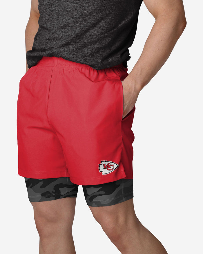 Kansas City Chiefs Team Color Camo Liner Shorts FOCO S - FOCO.com