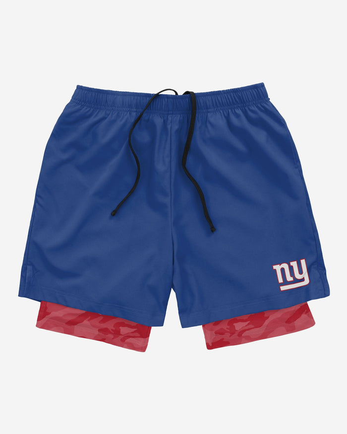 New York Giants Team Color Camo Liner Shorts FOCO - FOCO.com