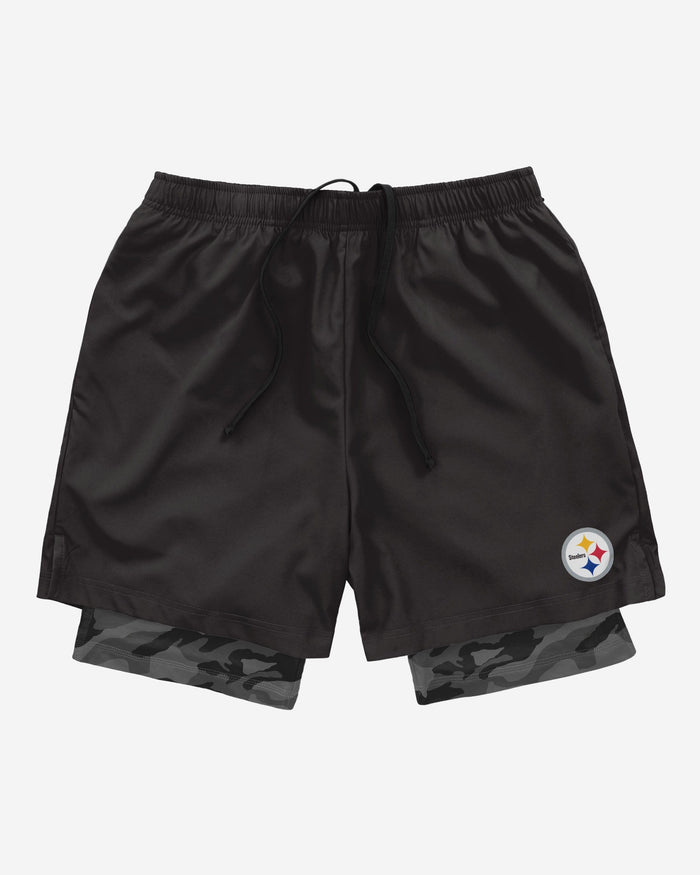 Pittsburgh Steelers Team Color Camo Liner Shorts FOCO - FOCO.com
