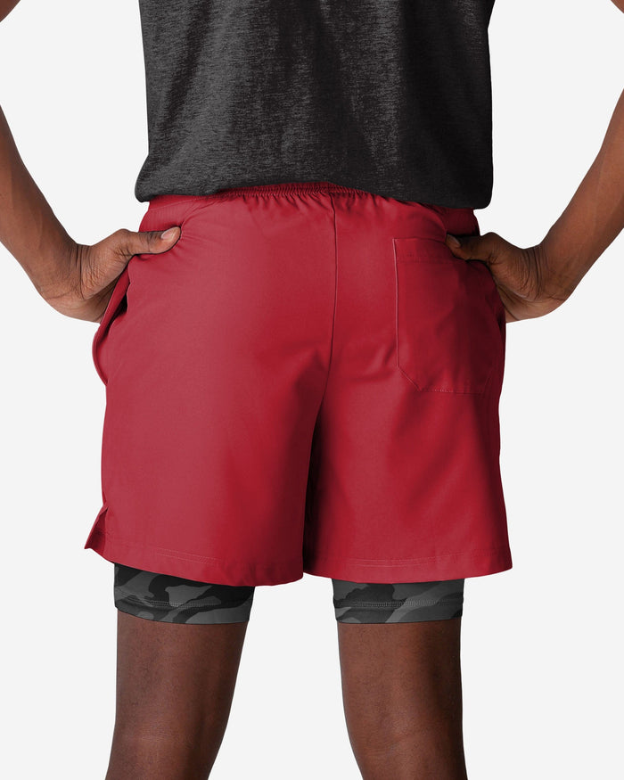 San Francisco 49ers Team Color Camo Liner Shorts FOCO - FOCO.com