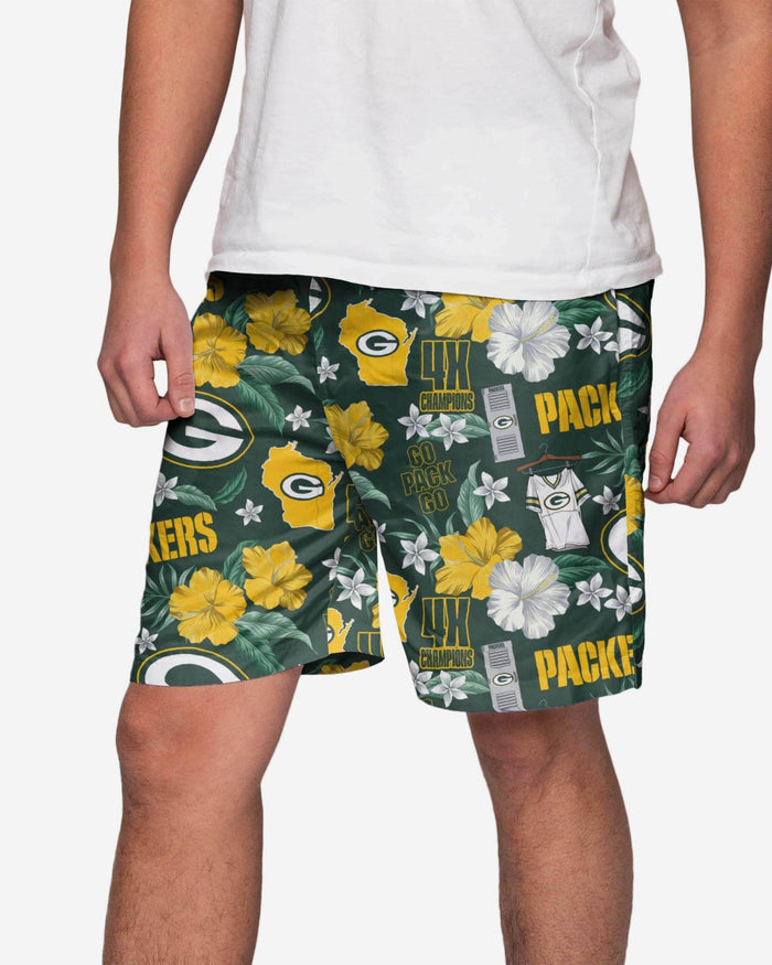 Green Bay Packers City Style Swimming Trunks FOCO S - FOCO.com