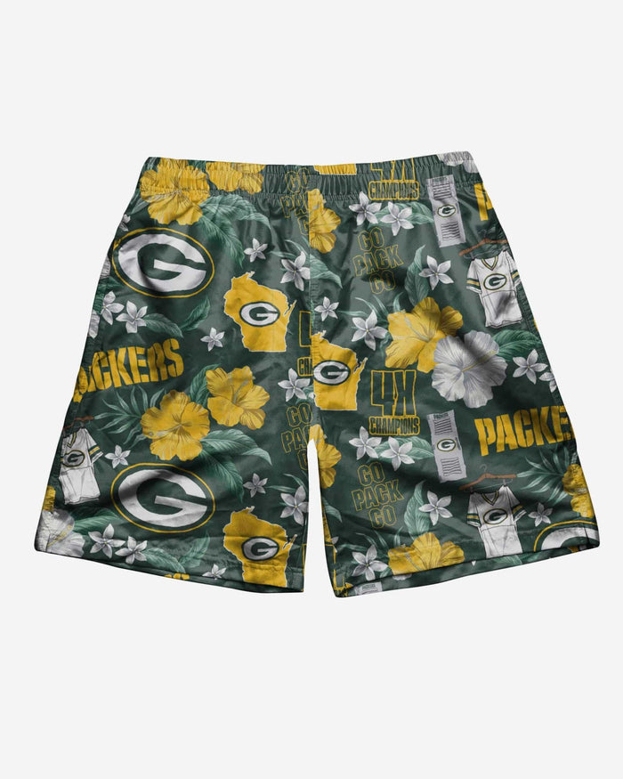 Green Bay Packers City Style Swimming Trunks FOCO - FOCO.com