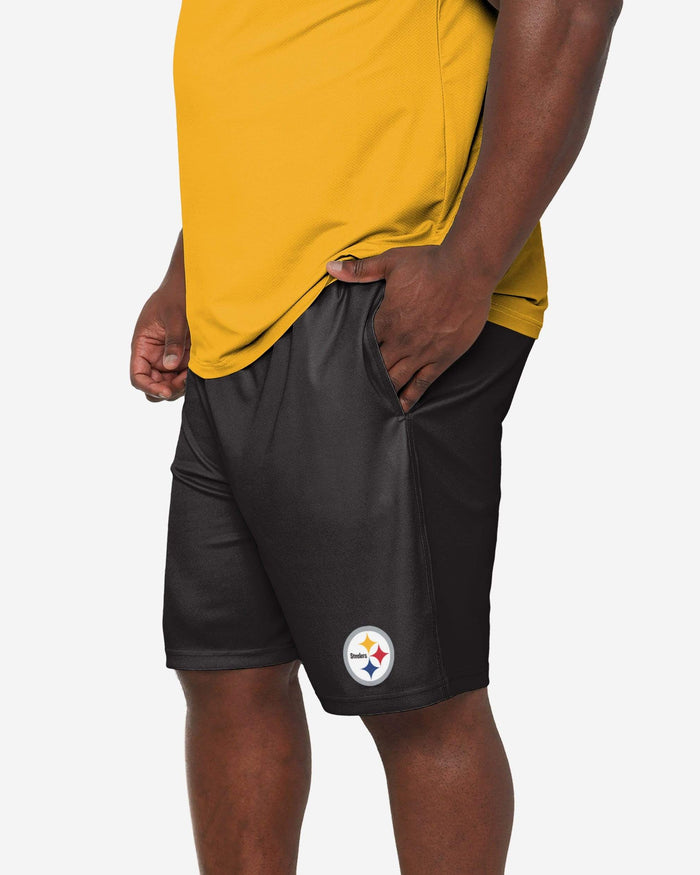 Pittsburgh Steelers Team Workout Training Shorts FOCO S - FOCO.com