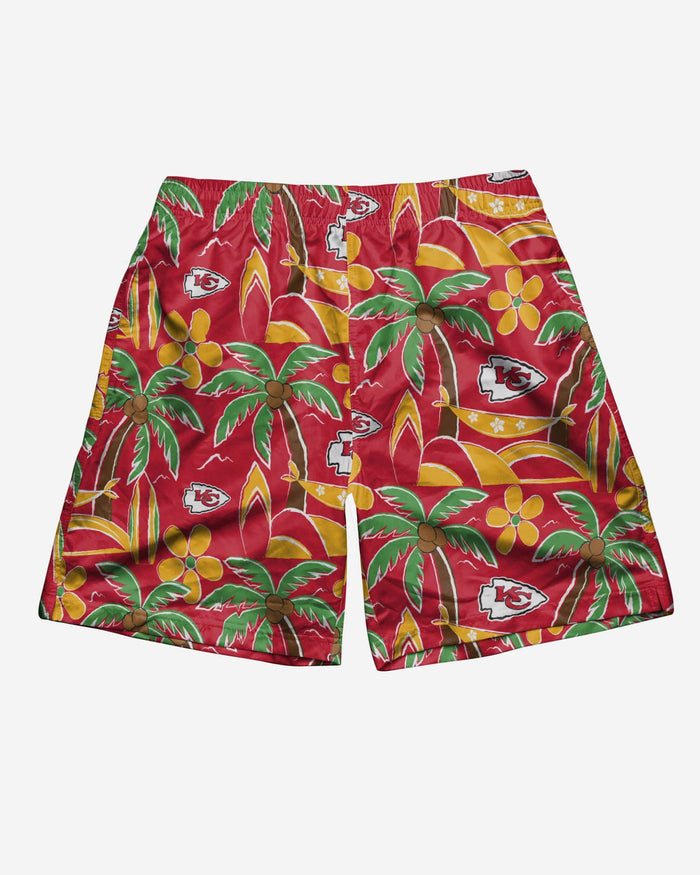 Kansas City Chiefs Tropical Swimming Trunks FOCO - FOCO.com