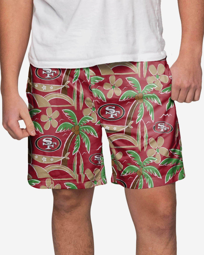 San Francisco 49ers Tropical Swimming Trunks FOCO S - FOCO.com