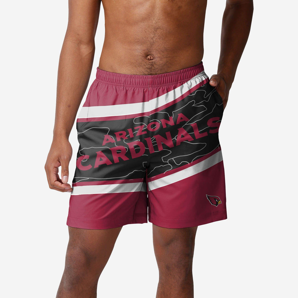 Arizona Cardinals Big Wordmark Swimming Trunks FOCO S - FOCO.com