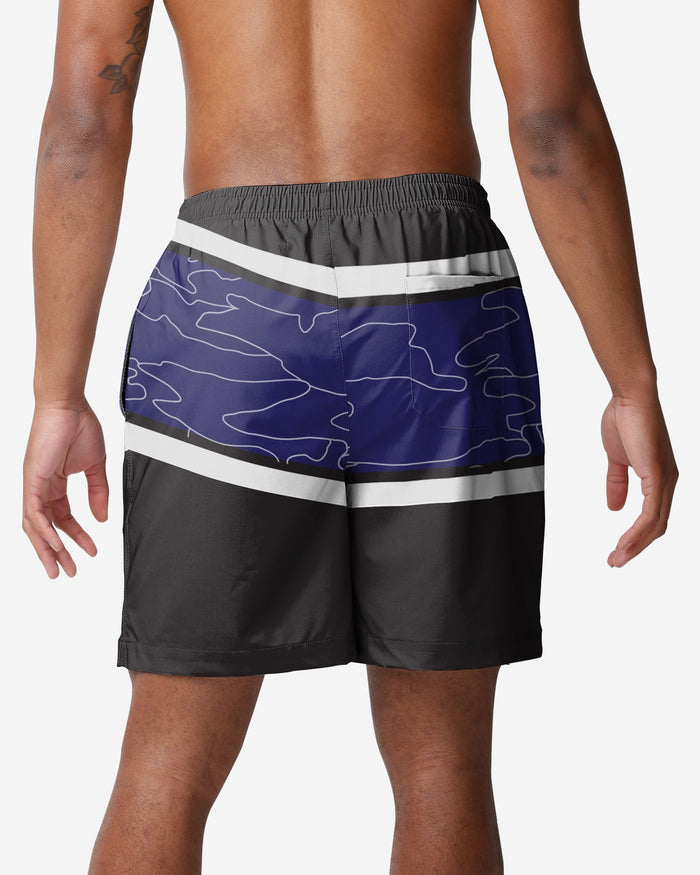 Baltimore Ravens Big Wordmark Swimming Trunks FOCO - FOCO.com