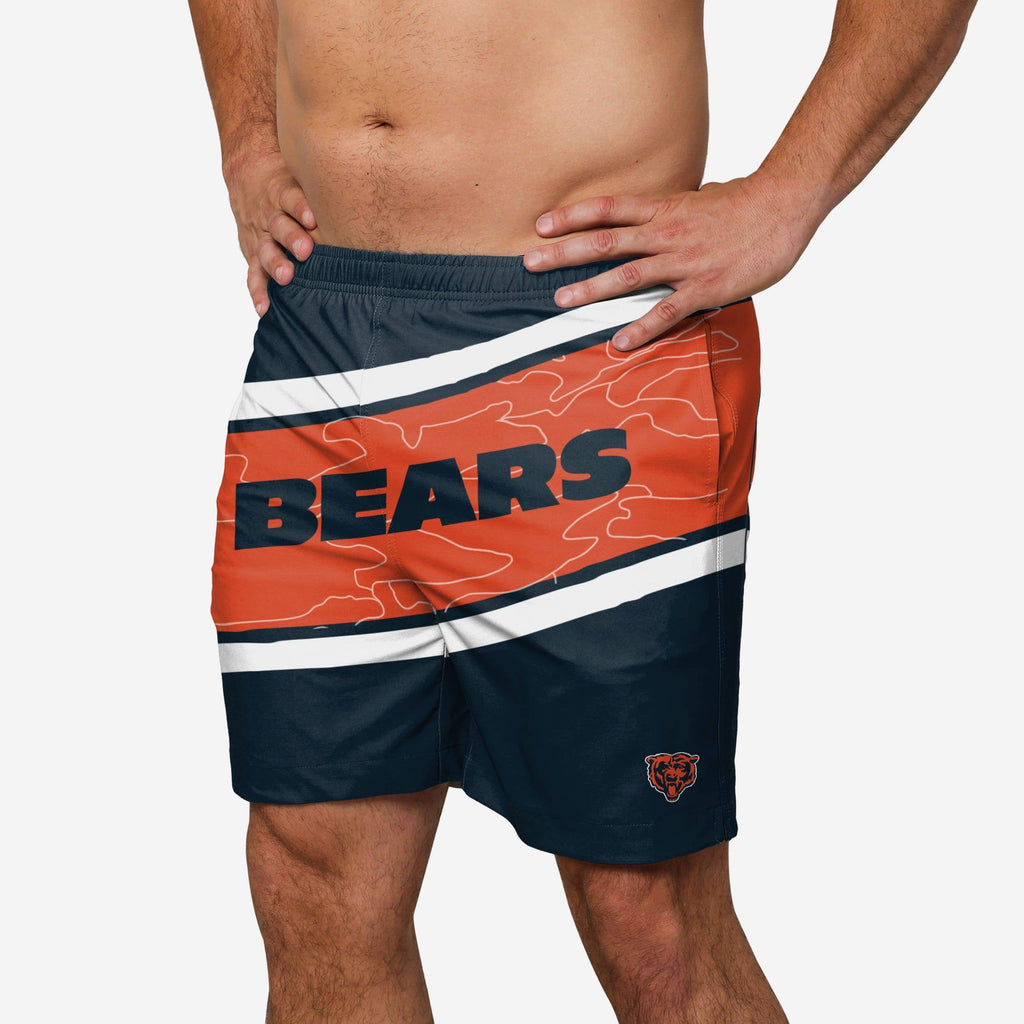 Chicago Bears Big Wordmark Swimming Trunks FOCO S - FOCO.com