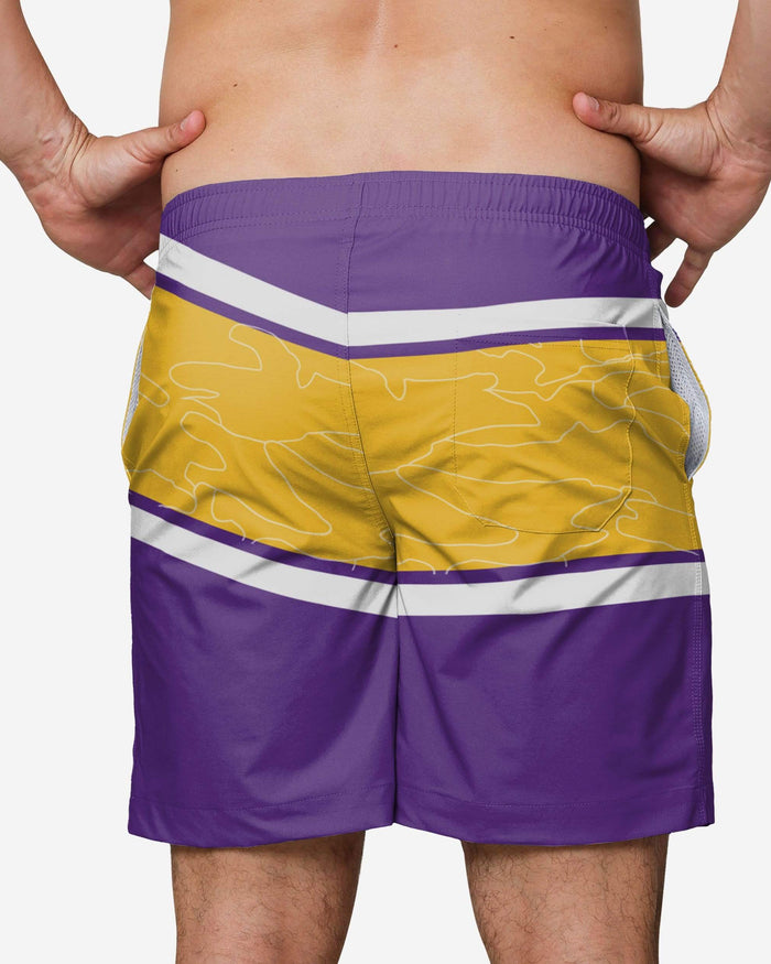 Minnesota Vikings Big Wordmark Swimming Trunks FOCO - FOCO.com