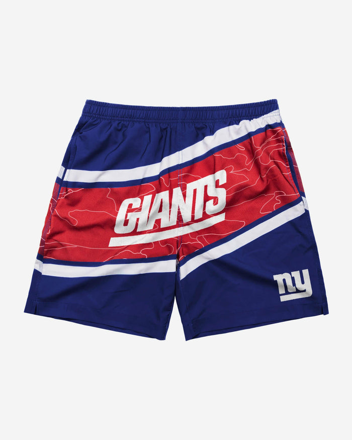 New York Giants Big Wordmark Swimming Trunks FOCO - FOCO.com