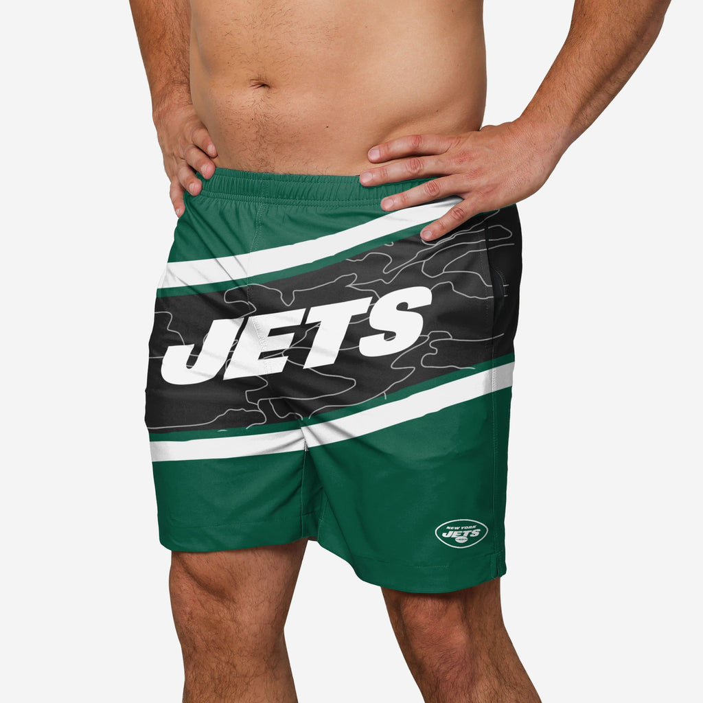 New York Jets Big Wordmark Swimming Trunks FOCO S - FOCO.com