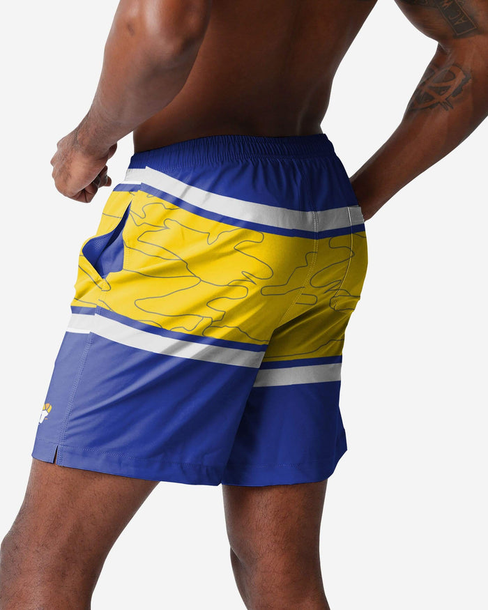 Los Angeles Rams Big Wordmark Swimming Trunks FOCO - FOCO.com