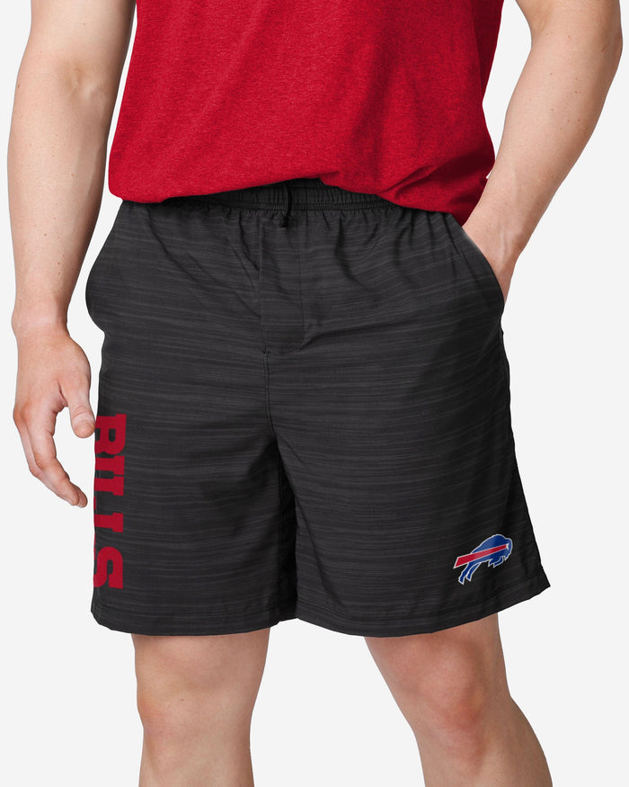 Buffalo Bills Heathered Black Woven Liner Shorts FOCO S - FOCO.com