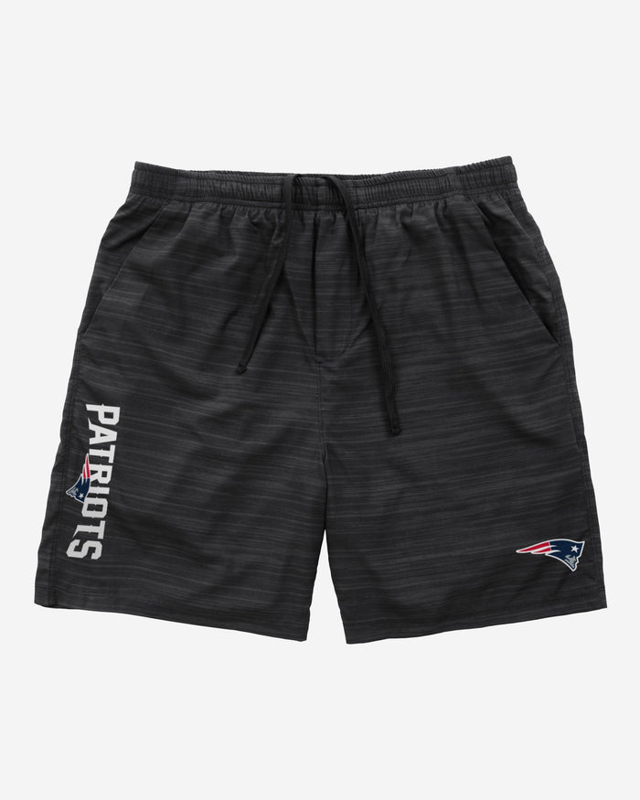 New England Patriots Heathered Black Woven Liner Shorts FOCO - FOCO.com