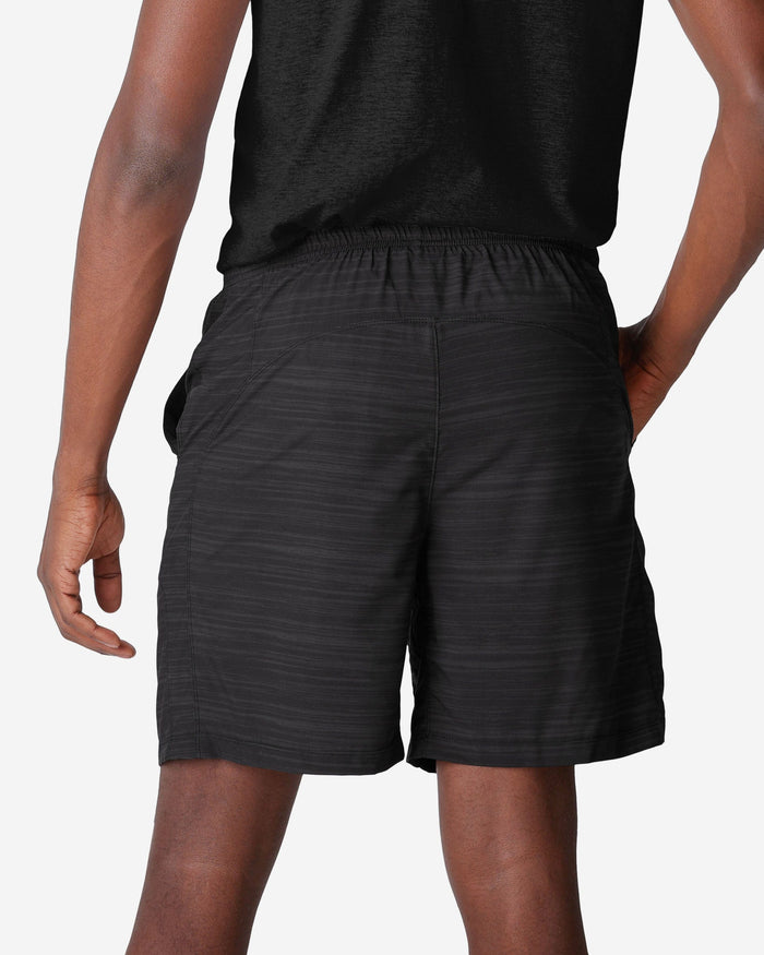 Las Vegas Raiders Heathered Black Woven Liner Shorts FOCO - FOCO.com