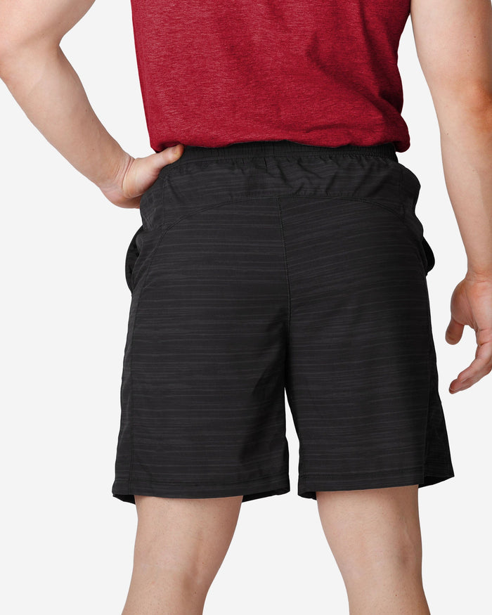 San Francisco 49ers Heathered Black Woven Liner Shorts FOCO - FOCO.com