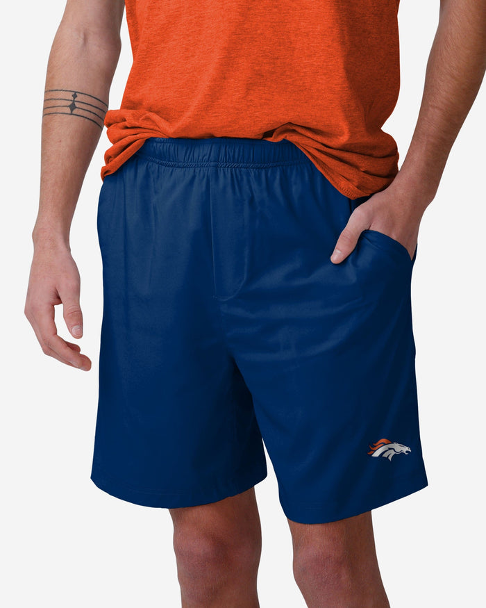 Denver Broncos Solid Woven Shorts FOCO S - FOCO.com