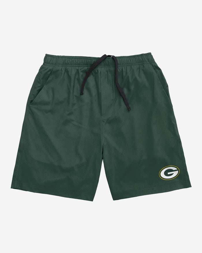 Green Bay Packers Solid Woven Shorts FOCO - FOCO.com