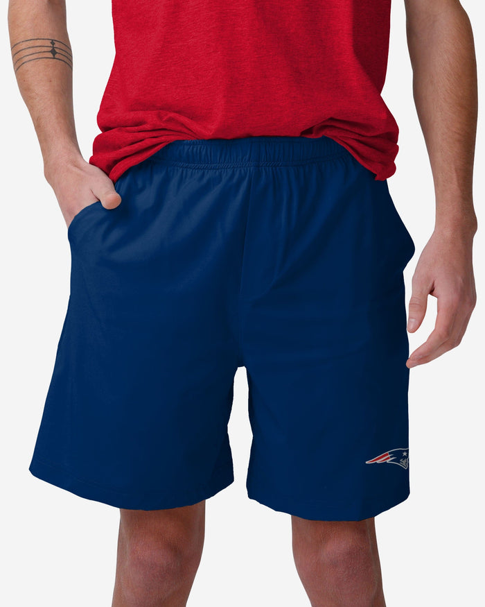 New England Patriots Solid Woven Shorts FOCO S - FOCO.com