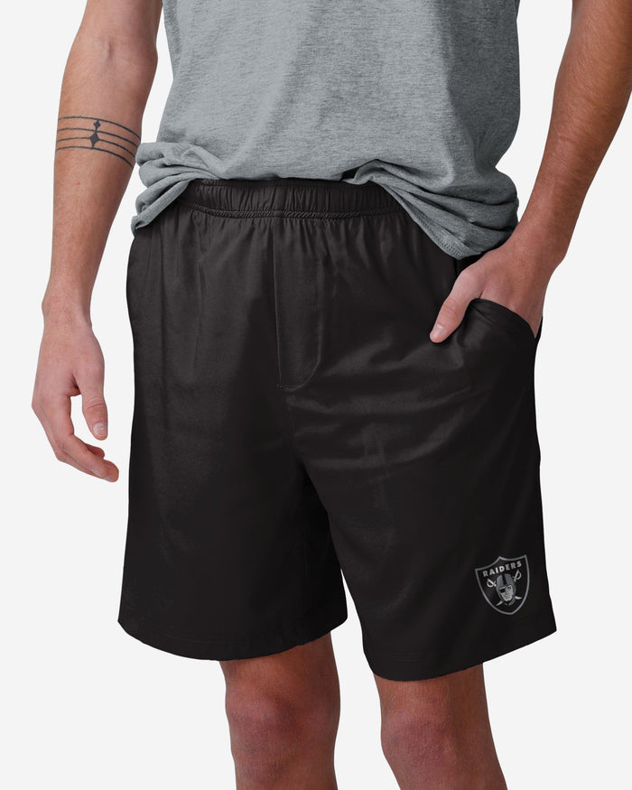 Las Vegas Raiders Solid Woven Shorts FOCO S - FOCO.com