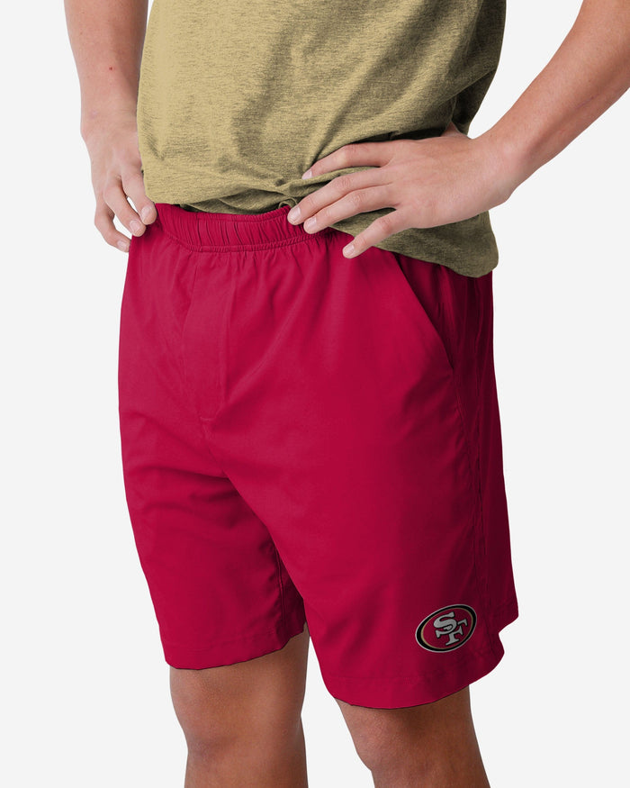 San Francisco 49ers Solid Woven Shorts FOCO S - FOCO.com