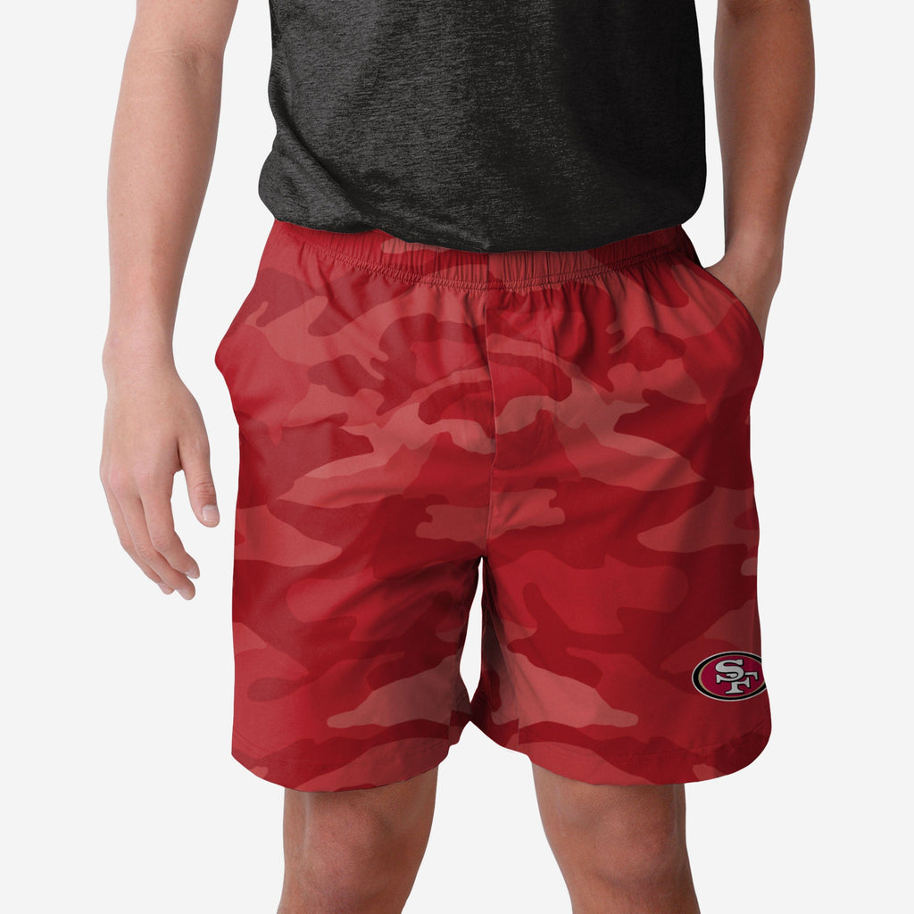 San Francisco 49ers Tonal Camo Woven Shorts FOCO S - FOCO.com