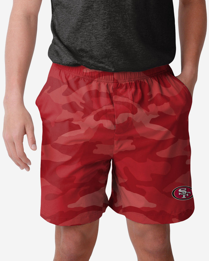 San Francisco 49ers Tonal Camo Woven Shorts FOCO S - FOCO.com