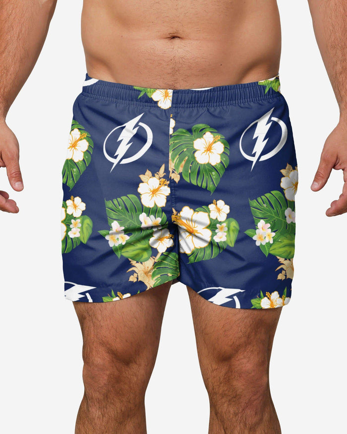 Tampa Bay Lightning Floral Swimming Trunks FOCO S - FOCO.com