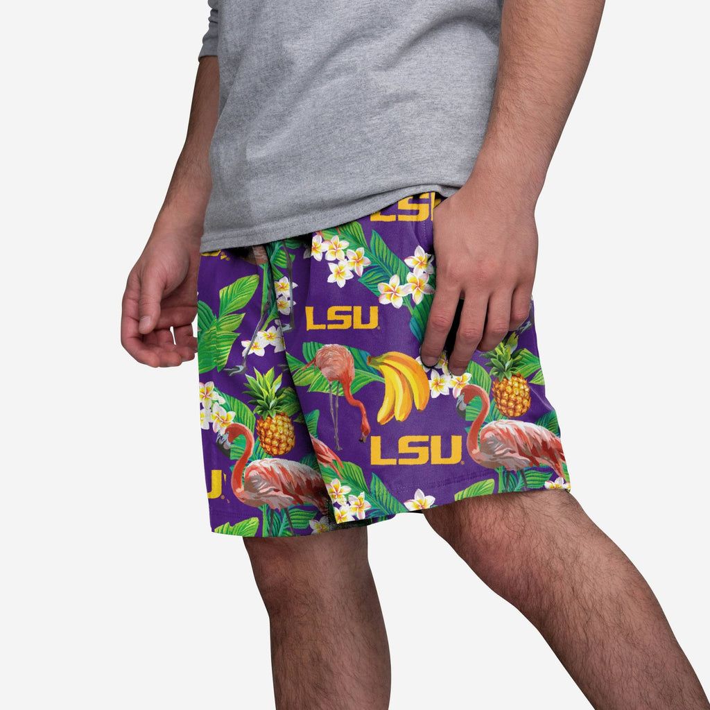 LSU Tigers Floral Shorts FOCO S - FOCO.com