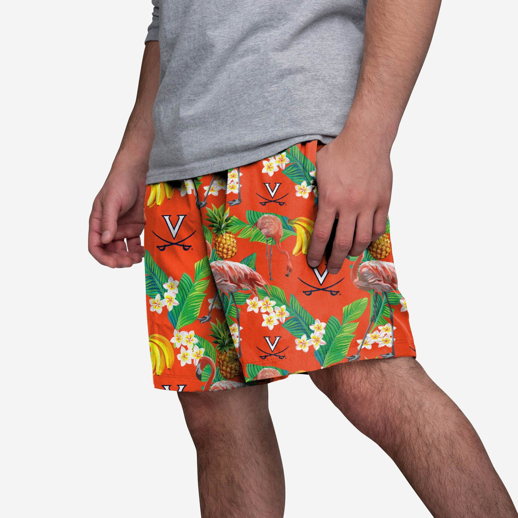 Virginia Cavaliers Floral Shorts FOCO S - FOCO.com